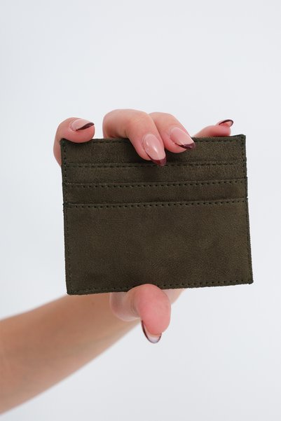 Addax Suede Card Holder Wallet CZDN162