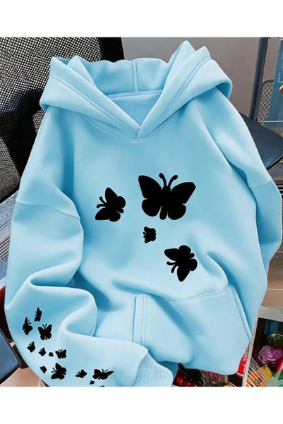 Generic Brand Суичър с качулка за възрастни с щамповано лого