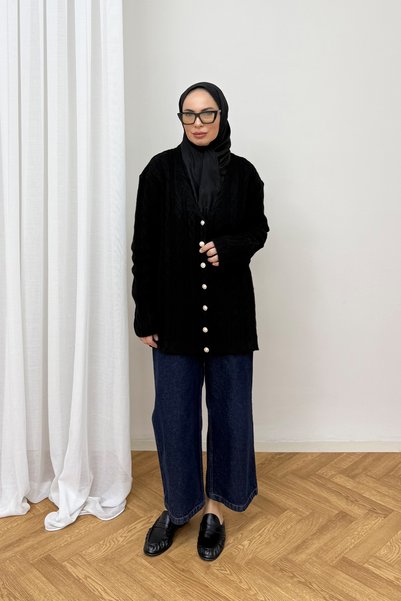 Melike Tatar Ζακέτα πλεκτή με κουμπιά 80-8434