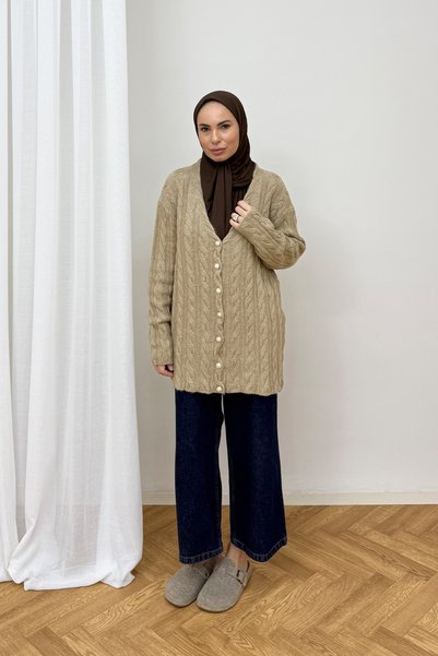 Melike Tatar Buttoned Knitwear Cardigan 80-8434