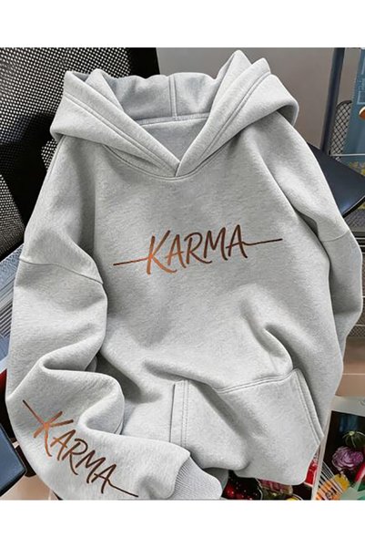 Generic Brand Суичър с качулка за възрастни с щамповано лого