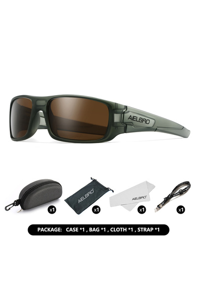 Choice ONE SIZE SSKP0870-C04-PK AIELBRO Sunglasses for Men Women Protection S...