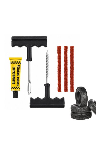 HAPPY JOKER Kit de vulcanizare H-07ST, pentru repararea găurilor de la anvelo...