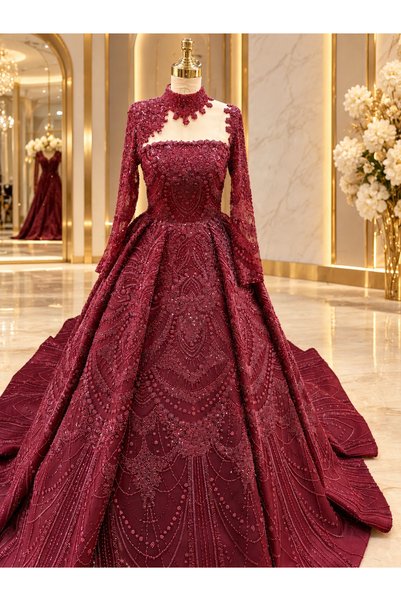 Genel Markalar Bordo Azeri model nışanlık