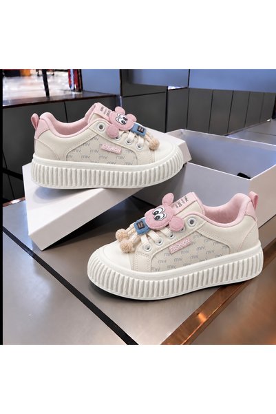 dehaine Sneakersi damă SWEET JOY, cu platformă și accesoriu decorativ, stil c...