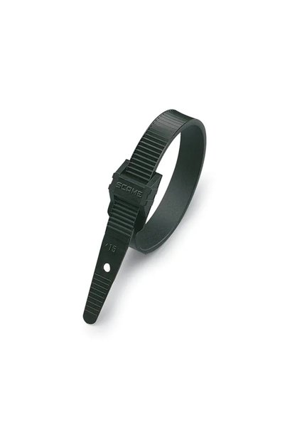 SCAME Colier de cablu 265 x 9 mm negru din plastic 1 buc.