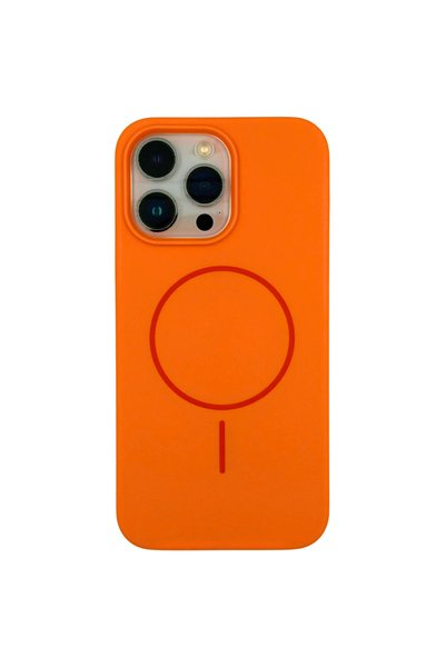 GrandMobile Husa iPhone 15 Pro din Silicon cu Microfibra la Interior si MagSa...