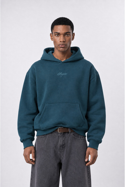 Respire Ανδρικό Φούτερ Oversized με Κεντημένα Μεταλλιόνια στην Πλάτη, Βαμβακε...