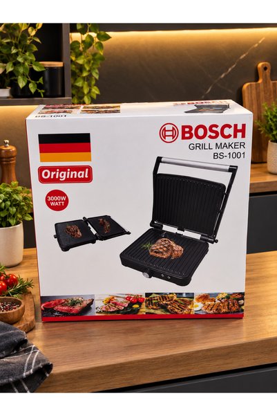 Bosch Elektrikli Tost Makinesi ve Izgara – Paslanmaz Çelik/3000W