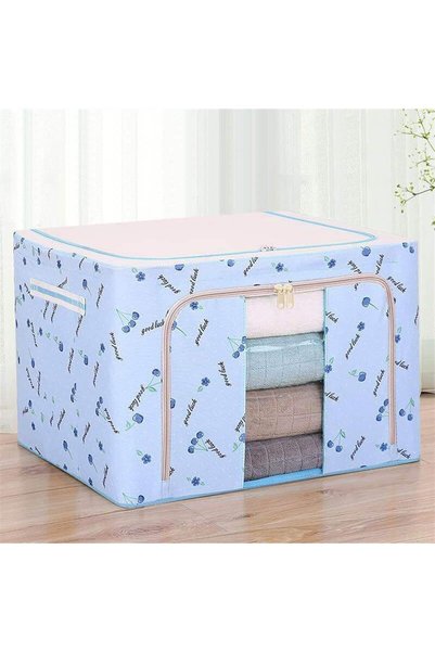DAMUR Cutie de depozitare pliabilă, DAMUR, cu fermoar, 66 L, textil, 50x40x33...