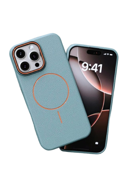 GrandMobile Husa iPhone 16, Silicon Texturat cu Protectie Interioara din Piel...