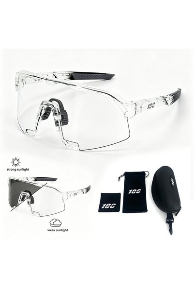 Choice Photochromic goggles Bicycle Photochromic Sunglasses UV400 HD Lens MTB...