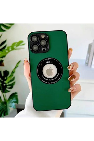 GrandMobile Husa Premium MagSafe din piele pentru iPhone 16 Pro, Verde