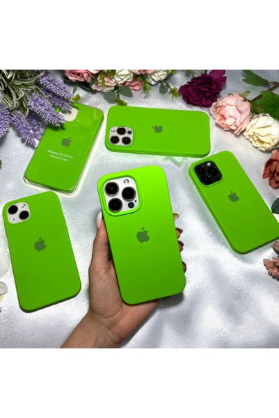 GrandMobile Husa din Silicon pentru iPhone 14 Pro, Lime