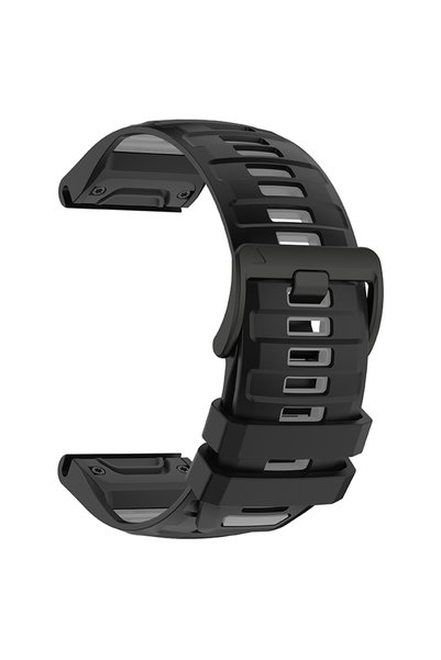 Choice QuickFit 22mm Black Gray Sport 22mm 26mm Quickfit Strap For Garmin Fen...