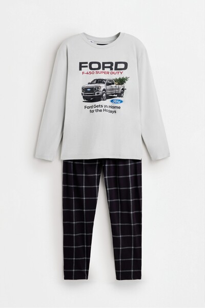 LEFTIES ERKEK Ford uzun pijama takımı