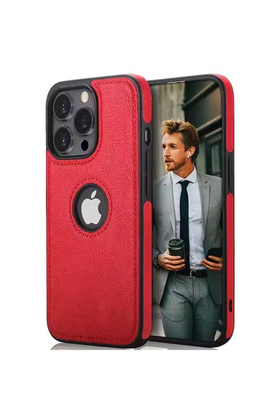 GrandMobile Husa Business din Piele pentru iPhone 15 Plus, Red