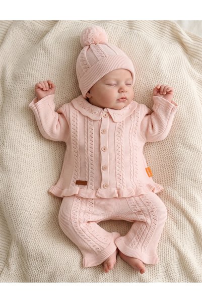 MiniKids Compleu croset acrilic, Jojo Girl, roz