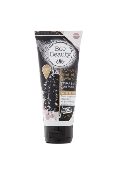 Bee Beauty Black clay and caviar mask, 75 ml
