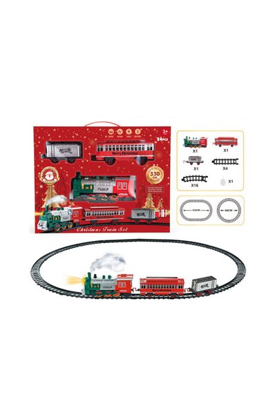 OEM Set trenuleț electric de Crăciun Christmas Train Set, 24 piese, Model 479...