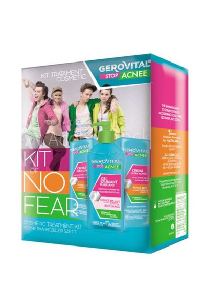 GEROVITAL Κιτ Καλλυντικής Θεραπείας - Κιτ Κατά της Ακμής No Fear - Καθαριστικ...