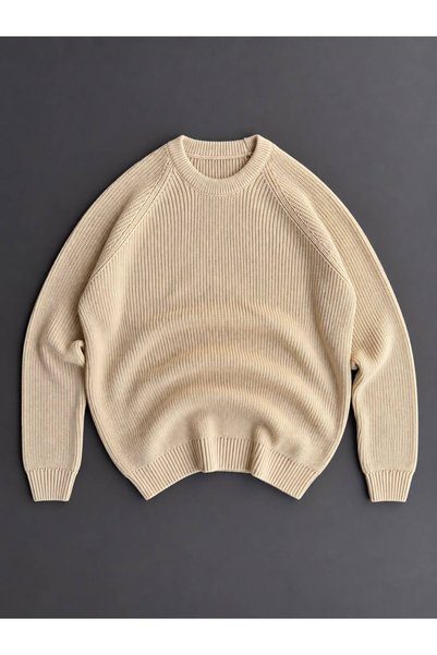 Beylerce Pulover din tricotat raglan și model „tricot brioche”