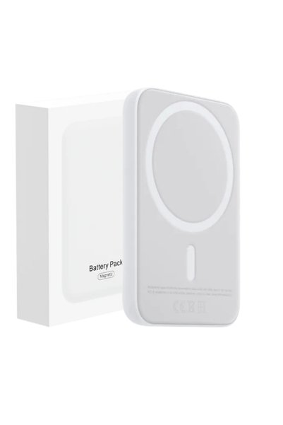 GrandMobile Baterie Externa MagSafe pentru iPhone, 5.000 mAh, Port Incarcare ...