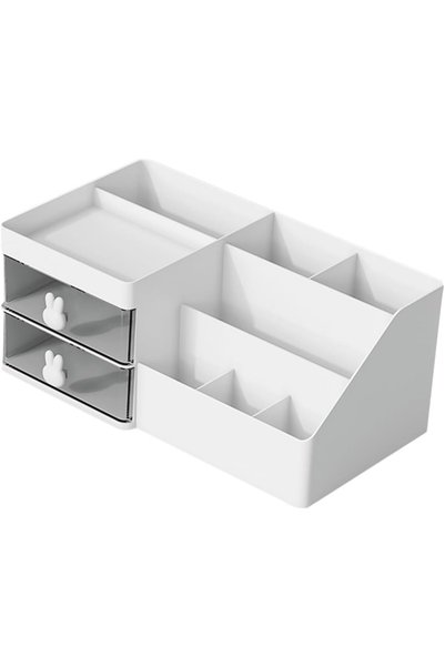 OEM Organizator Birou pentru Makeup și Papetărie, 2 Sertare și Compartimente ...