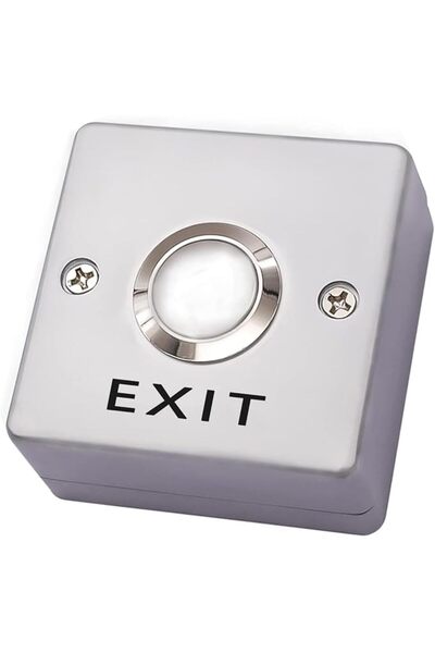 Yelajoy نظام التحكم في الوصول للأبواب، زر ضغط لحظي أبيض اللون