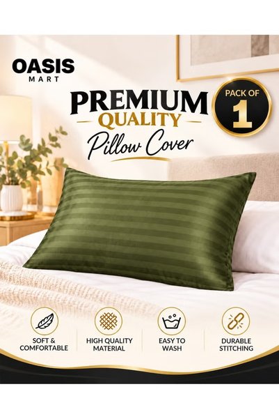 OASIS MART Premium Microfiber Pillowcase, Pack of 1, Soft Breathable Wrinkle-...