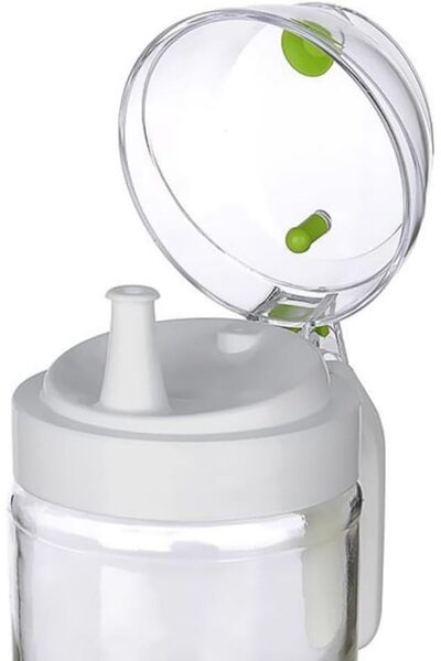 Eynel Cam Yağ Şişesi, Yaylı Kapaklı Yağdanlık, Sızdırmaz Yağ Şişesi, (660 ml)