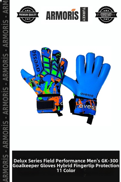 Armoris Delux Series Men's Gk-300 Goalkeeper Gloves for the Field Hybrid Fing...
