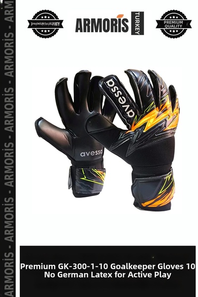 Armoris قفازات حارس المرمى الممتازة GK-300-1-10 رقم 10 من اللاتكس الألماني لل...