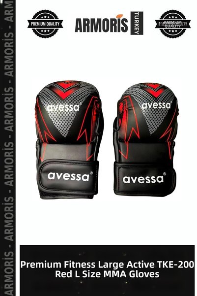 Armoris Premium Fitnes Large Active Tke-200 Red Size L Mma Gloves