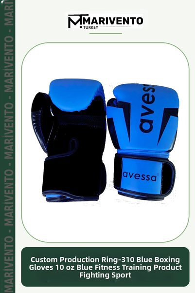 Generic Brand Special Production Ri̇ng-310 Blue Boxing Gloves 10 oz Blue Fitn...