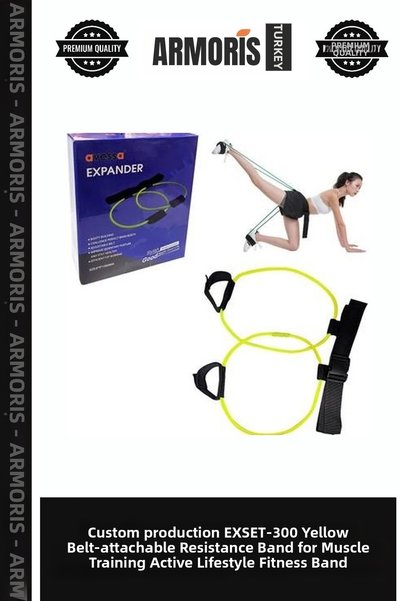 Armoris Special Edition Exset-300 Yellow Waist-Linked Resistance Rubber Muscl...