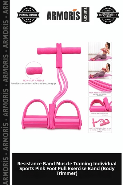 Armoris Resistance Rope Muscle Training Individual Fitness Btr-Pınk Foot Pull...