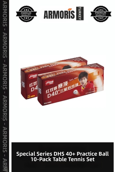 Armoris مجموعة كرات تنس الطاولة الخاصة من سلسلة DHS 40+ANTREMAN، علبة تحتوي ع...