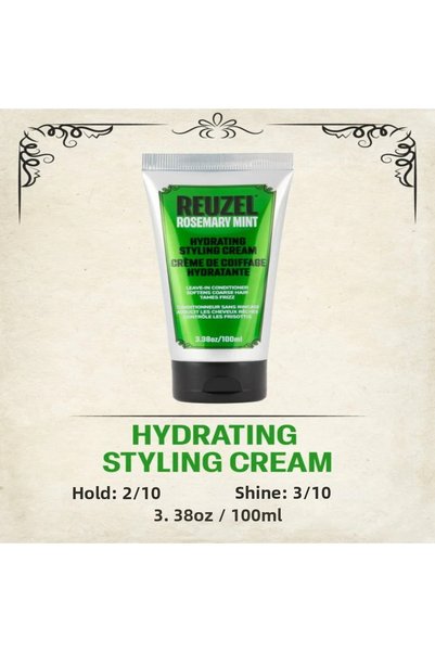 Reuzel Grooming Cream Luxe – Premium Styling Cream with a Natural Look, Light...