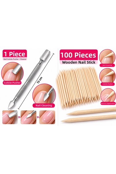 Anil Professional Cosmetics مجموعة أدوات العناية بالأظافر – تتضمن 100 قطعة من...