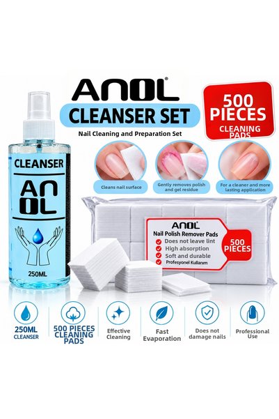 Anil Professional Cosmetics مجموعة تنظيف الأظافر الاحترافية – 250 مل من المنظ...