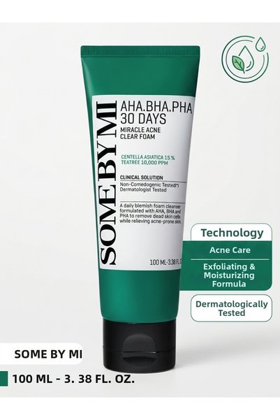 Some By Mi Aha Bha Pha 30 Days Miracle Acne Clear Foam 100 ml – Cleansing Foa...