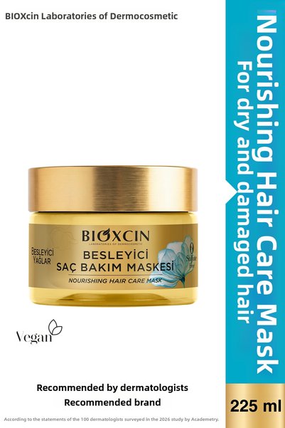 Bioxcin قناع العناية بالشعر بالزيوت المغذية 225 مل - عناية مكثفة للشعر الجاف ...