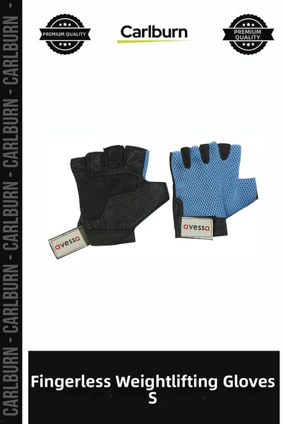 Carlburn Custom-Made Mesh Weightlifting Gloves, Model S, for Training.