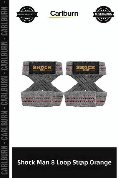 Carlburn Delux Series Shock Man 8 Loop Strap Grey-Orange Trendy Fashion Item,...