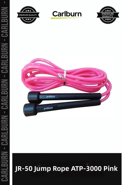 Carlburn Deluxe Series Jr-50 Jump Rope, Atp-3000 Pink, Exercise Tempo Form.