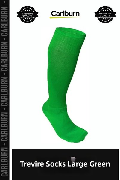 Carlburn Deluxe Series Trevire Socks, Large, Green, Seasonal, Everyday Wear.