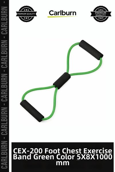 Carlburn Delux Series CEX-200 Leg and Chest Exercise Band, Green, 5x8x1000 mm...
