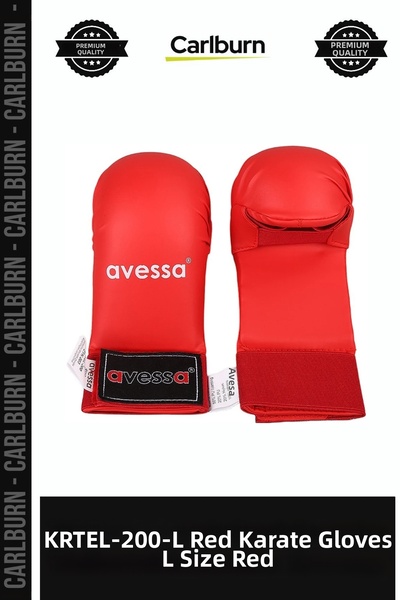 Carlburn Special Edition KRTEL-200-L Red Karate Gloves, Size L, Red Training ...