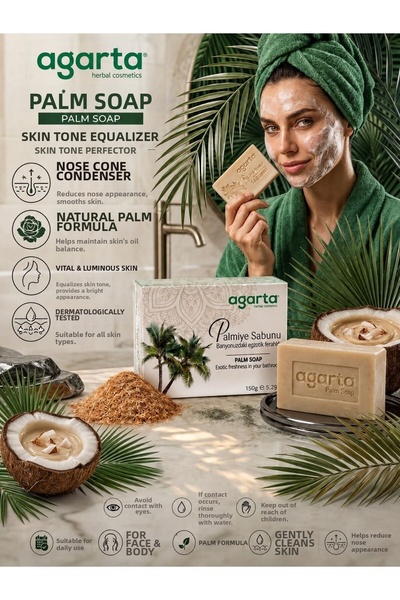 Altınoluk Haremia Natural Agarta Soap | Daily Hand and Body Care Bar Soap wit...